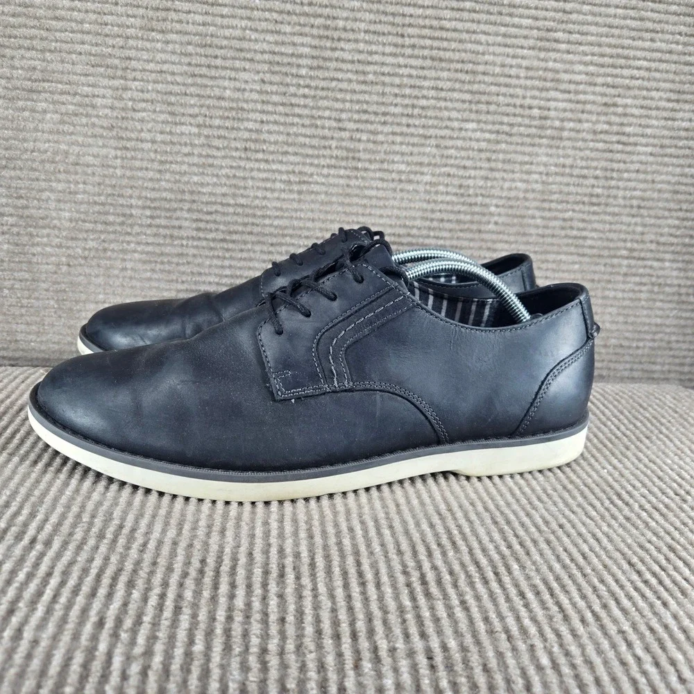 Sperry Mens 12M Navy Blue Leather STS22074 Lace Up Oxford Shoes‎